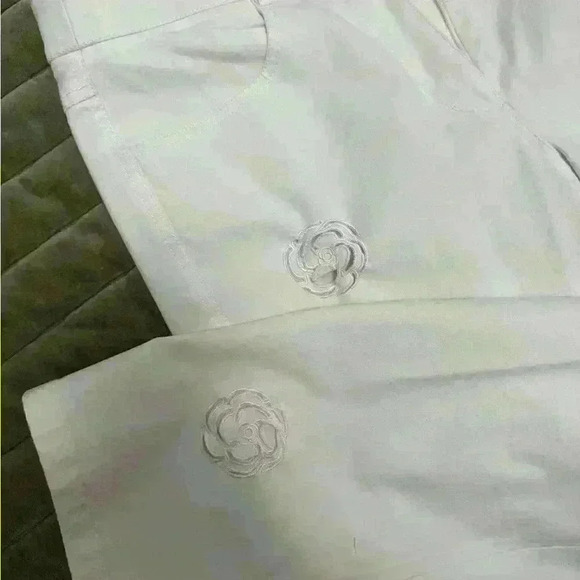 Carlisle Pants with Cut Out Rose Detail - Picture 1 of 5